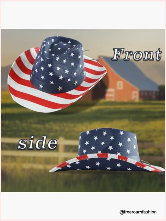 Western Cowboy Sun Hat with Shapeable Wide Brim and Belt Buckle
